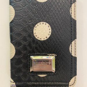 Marc by Marc Jacobs leather snakeskin polka dot passport holder